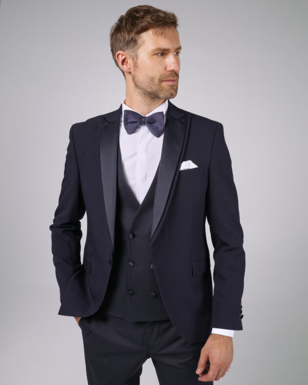 Costume barbati - Costum de ceremonie barbati Bleumarin Cu Sclipici 5