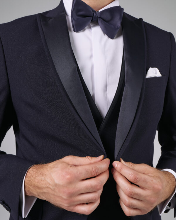 Costume barbati - Costum de ceremonie barbati Bleumarin Cu Sclipici 7