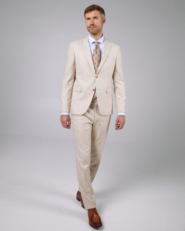 Costume barbati - Costum barbati Monarch slimfit de in crem