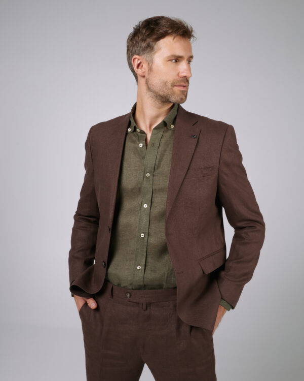 Costume barbati - Costum barbati Monarch slimfit de in maro 5