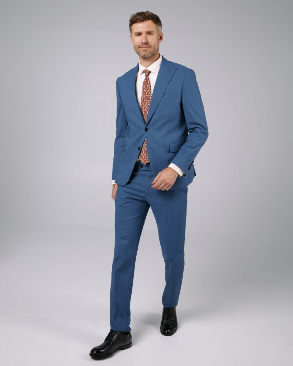 Costume barbati - Costum casual barbati slimfit albastru deschis