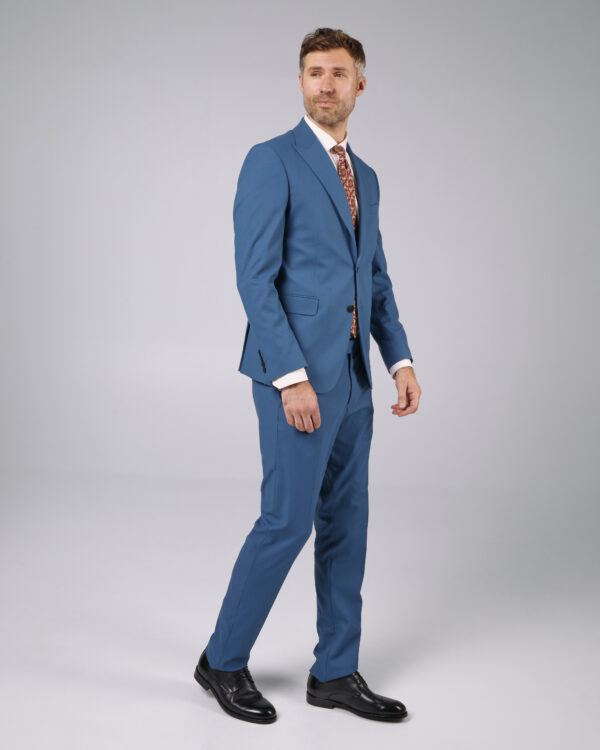 Costume barbati - Costum casual barbati slimfit albastru deschis 3