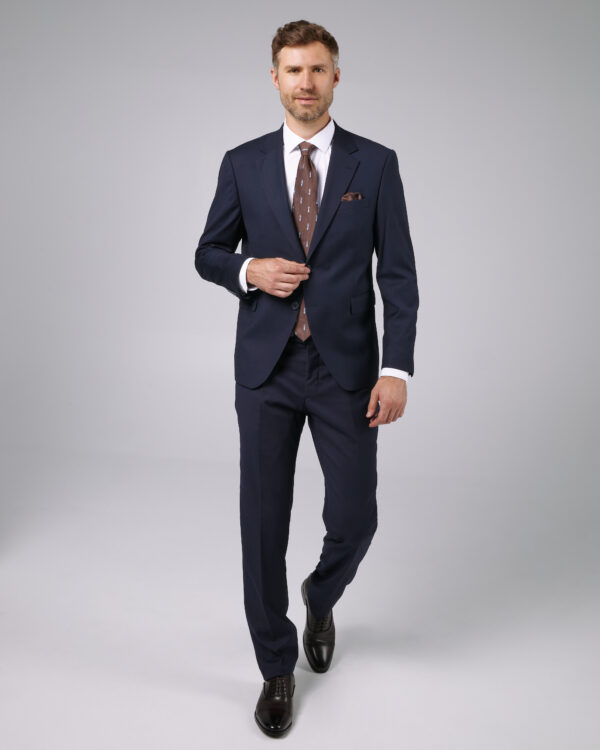 Costume barbati - Costum barbatesc bleumarin rever crestat