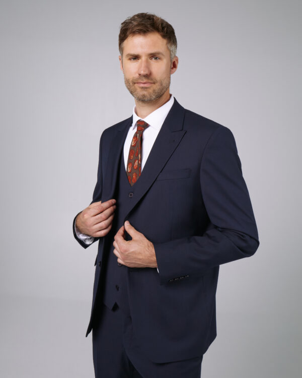 Costume barbati - Costum barbatesc clasic slimfit bleumarin 3
